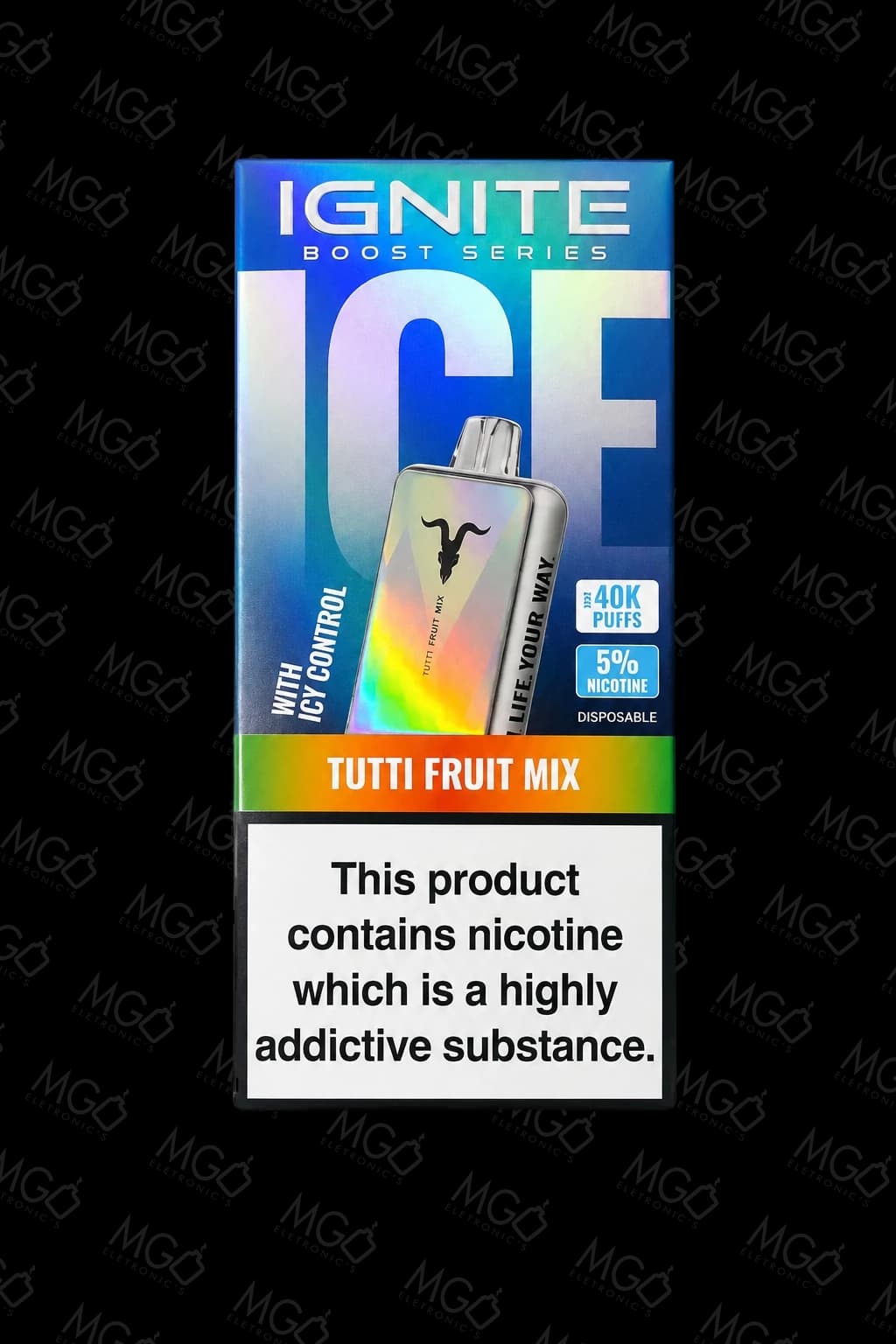 IGNITE V400 Ultra Slim Boost Series Ice – 40000 Puffs – Pod Descartável